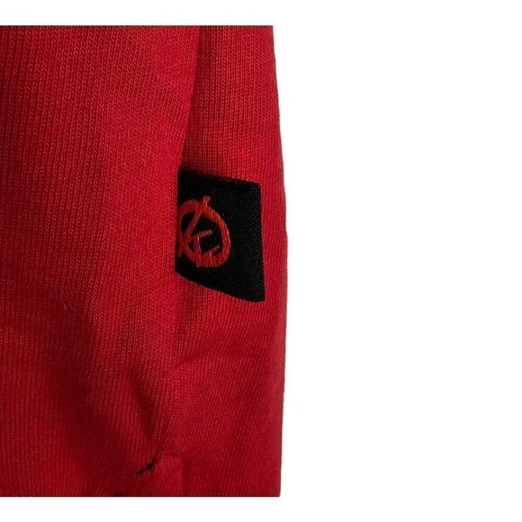 Rocker Hip Hop Samurai T Shirt Velvet Vinyl Embossed Short Sleeve Cotton XL Red - Picture 6 of 8